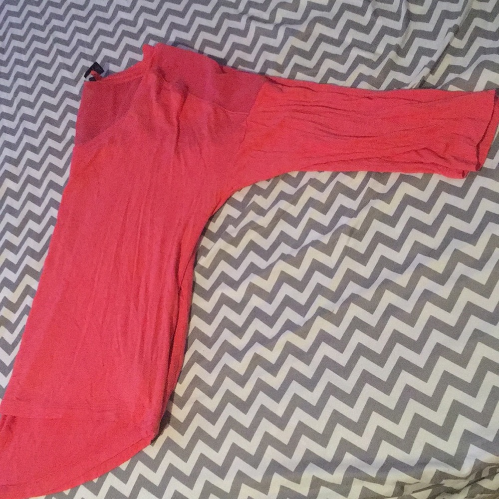Pink spring flowy top